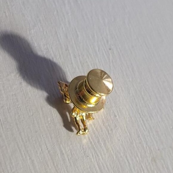 Guardian Angel Ruby Red Rhinestone Vintage Tie Tack Lapel Pin - Picture 5 of 5